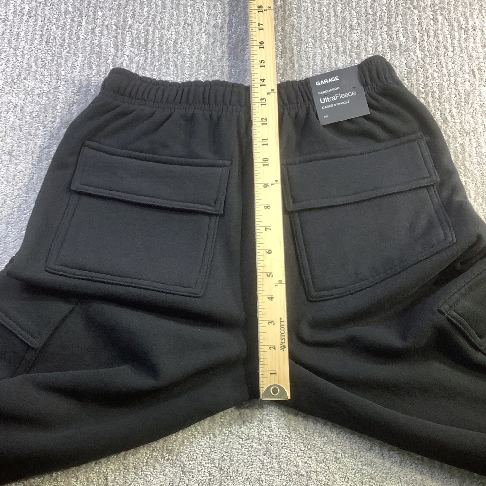 Garage UltraFleece Cargo Straight Sweatpants Jet Black Size Small NWT - Picture 14 of 14